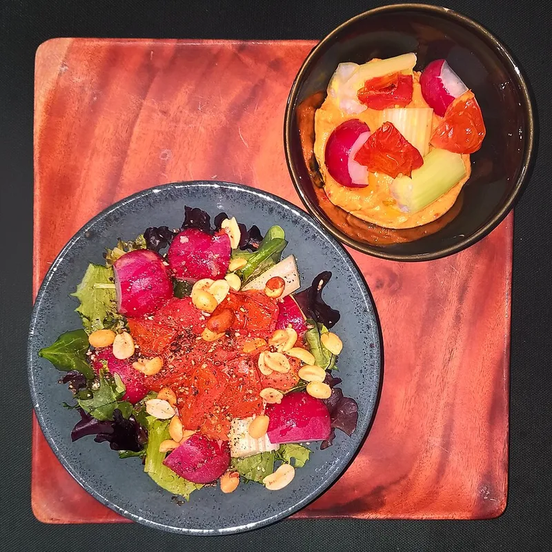 Kachumbari (Fresh Tomato and Onion Salad), via Wikimedia Commons