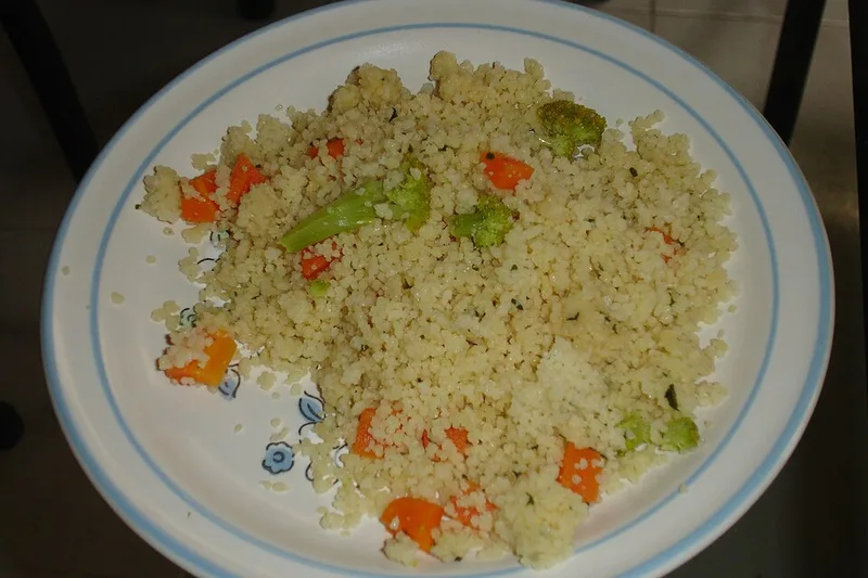 Chereh (Steamed Millet Couscous), via Wikimedia Commons